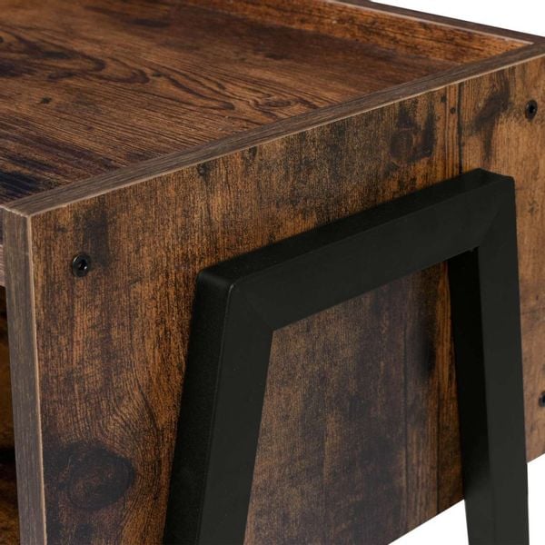 Szafka industrialna loft Skive Rustic postarzany dąb zdjęcie 8