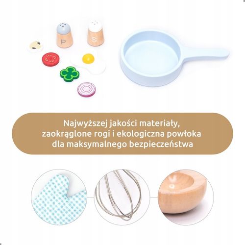 UMU Drewniany zestaw do gotowania dla dzieci 18 elementów na Arena.pl