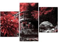 OBRAZ SECRET GARDEN MOST OGRÓD JAPONIA KOLORY