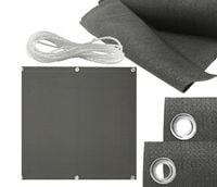 Osłona balkonowa balkon taras płot 1X7m szara