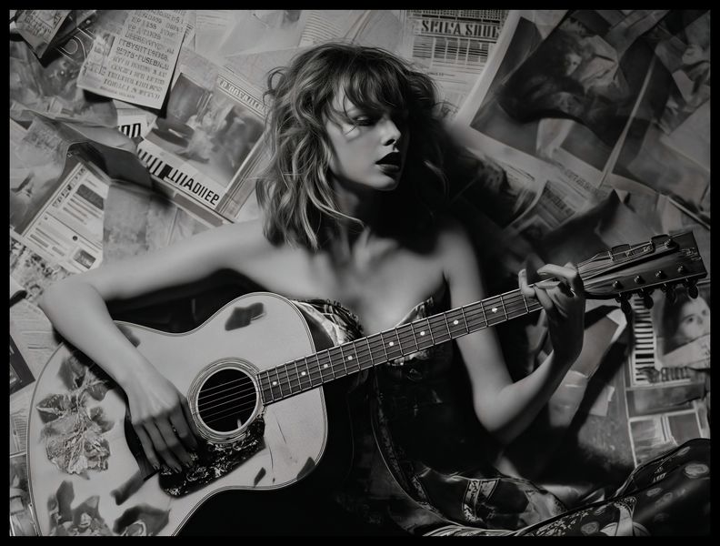 Plakat 80x60cm Młoda Gitarzystka zdjęcie 2