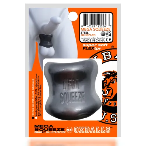oxballs mega squeeze ergofit pierścień intymny srebrny 6x5cm na Arena.pl