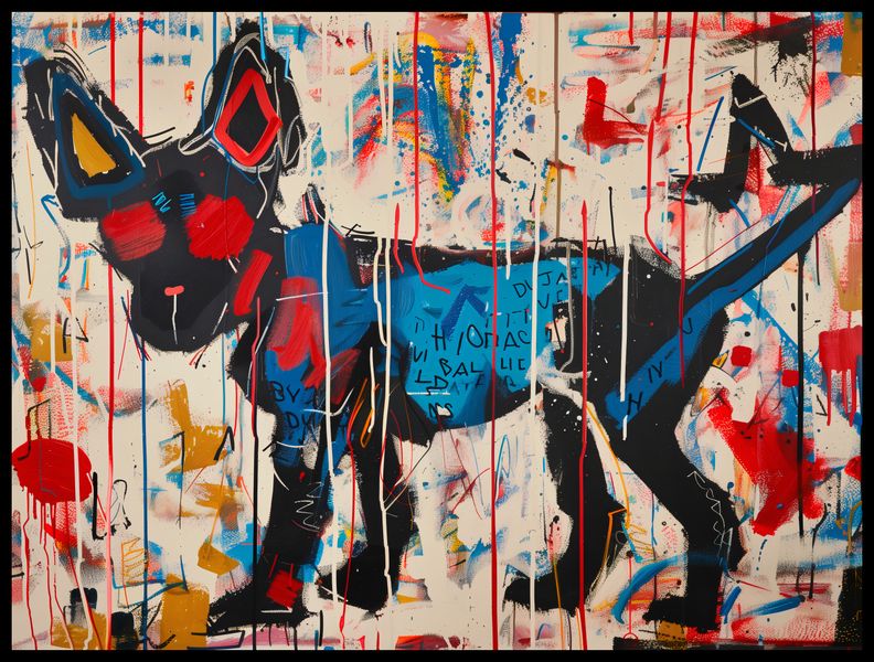 Plakat 80x60cm Miejski Pies zdjęcie 2