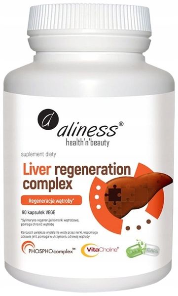 ALINESS Liver Regeneration Complex ZDROWA WĄTROBA OSTROPEST 90 kapsułek zdjęcie 2