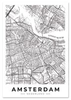 Plakat mapa plan miasta Amsterdam 50x70 cm
