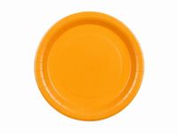 Talerzyki papierowe Basic pomarańczowe, 23 cm 6 szt.