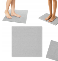 Mata łazienkowa antypoślizgowa szybkoschnąca dywanik do łazienki grey 53x53