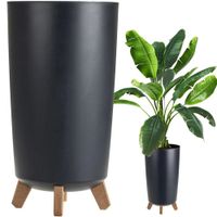 Doniczka Gracia Tubus Slim Antracytowy