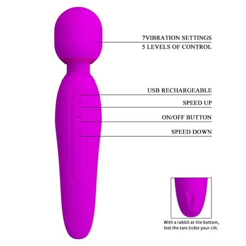 pretty love   curtis fioletowy 7 vibration usb na Arena.pl