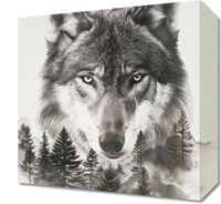 Obraz 30x30cm Wilczy Duch Lasu