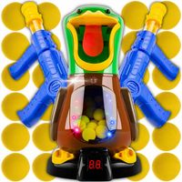 Gra zręcznościowa GŁODNA KACZKA STRZELANIE DO KACZKI 2 PISTOLETY 24 KULKI