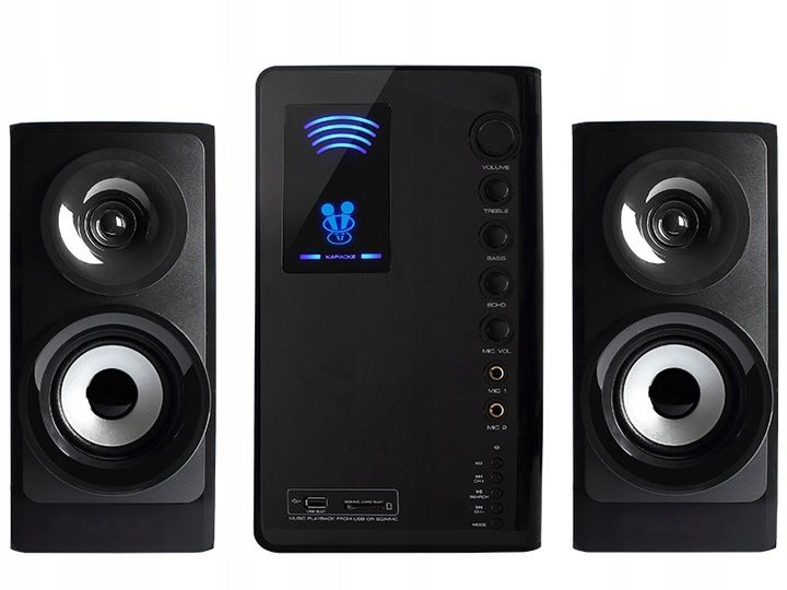 GŁOŚNIKI KOMPUTEROWE 2.1 DO KOMPUTERA SUBWOOFER Z PILOTEM Z BLUETOOTH i USB zdjęcie 2