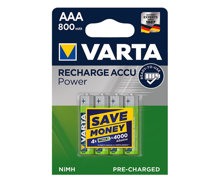 Varta PowerAccu R03/AAA 800mAh B4 zdjęcie 1