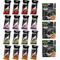 BULT Superfood i Tasty Strips ciasteczka proteinowe Mix Smaków 19 el.