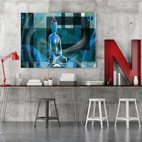 Obraz na płótnie - Canvas, Budda na geometrycznym tle 3 60x40 na Arena.pl