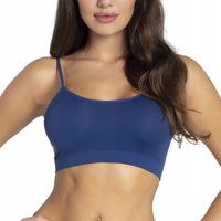 Sport Basic Top Gatta na cienkich ramiączkach denim blue granatowy L