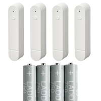Czujnik otwarcia drzwi okna SMART ZESTAW 4szt + akumulatorki AAA 750mAH 4szt