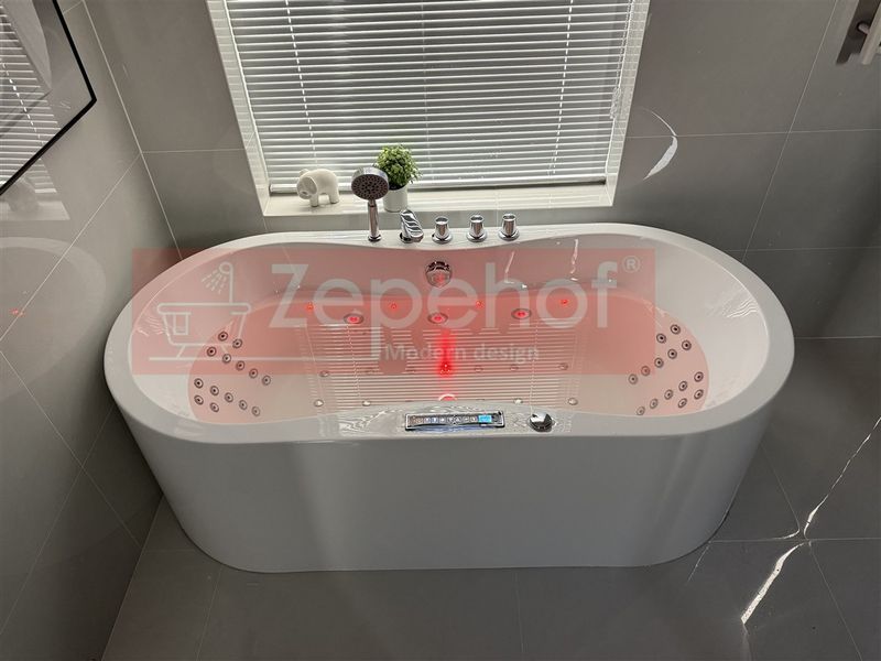 PIĘKNA OWALNA WANNA Z HYDROMASAŻEM 170X80 z 1 ODLEW GRZAŁKA zdjęcie 26