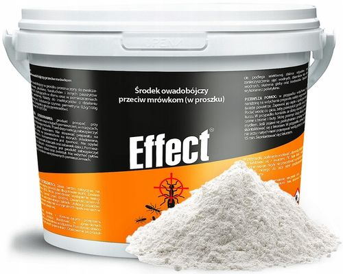 SILNY PROSZEK ŚRODEK PREPARAT NA MRÓWKI GNIAZDA MRÓWEK MROWISKA 1KG EFFECT na Arena.pl