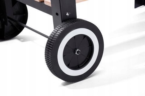 NA MAJÓWKĘ Grill Ogrodowy Węglowy Duży Na Kołach Mobilny Drewniane Półki na Arena.pl