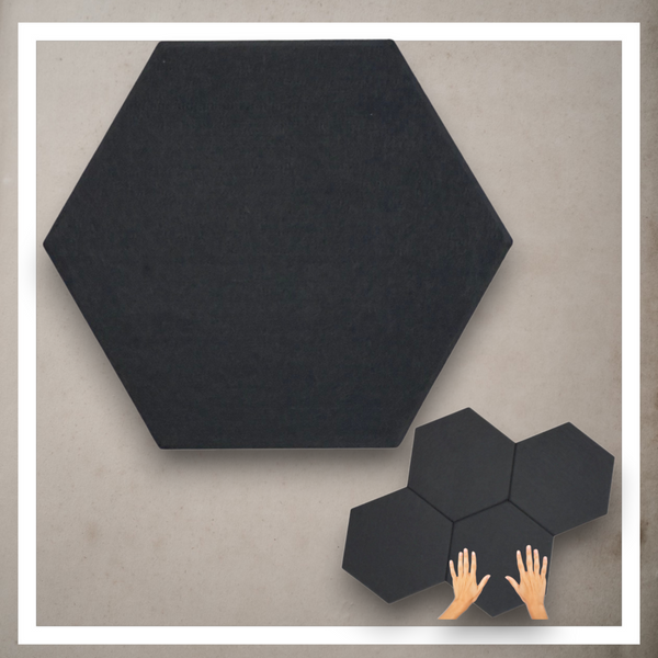 Panele Ścienne Filcowe 3D Heksagon Zagłówek Samoprzylepne Akustyczne Soft zdjęcie 4