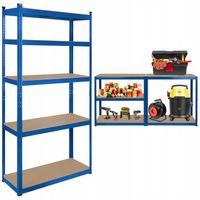 Regał metalowy magazynowy 2w1 5 półek garażowy 180x90x40cm 750kg Rebel