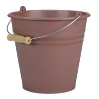 Wiadro plastikowe z metalową rączką MEGI 7l różowe do domu ogrodu żywności