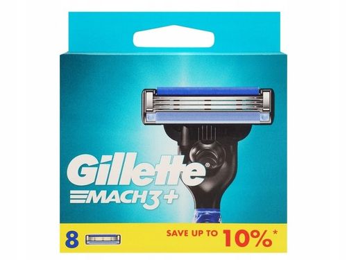WKŁADY DO MASZYNKI GILLETTE MACH 3 FRESH NOŻE OSTRZA DO MASZYNKI MACH3 x8 na Arena.pl