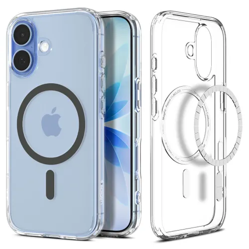 Etui Spigen Ultra Hybrid MagSafe na iPhone 17 - przezroczysto-szare na Arena.pl