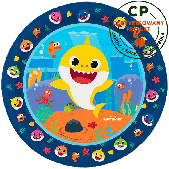 Opłatek na tort Baby Shark zdjęcie 1
