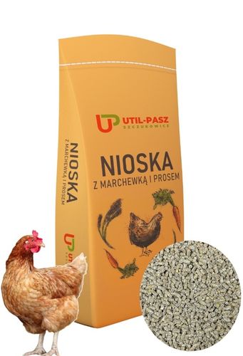 Karma dla kur UTIL-PASZ Nioska z marchewką i prosem 25 kg na Arena.pl