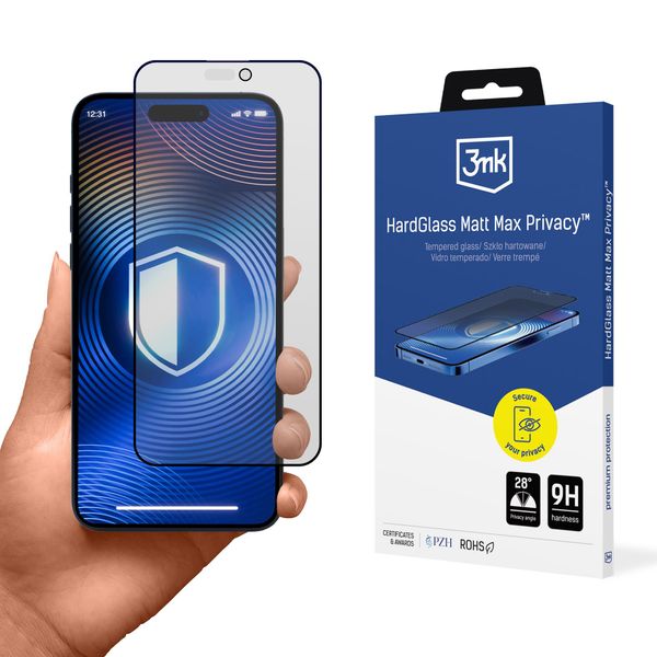 Apple iPhone 15 Plus/16 Plus - 3mk HardGlass Matt Max Privacy zdjęcie 1