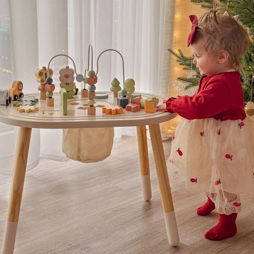 TOOKY TOY Drewniany Stolik Aktywności Safari na Arena.pl