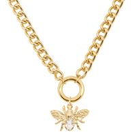 naszyjnik mucha z klasycznym kryształem c21/wio/50au