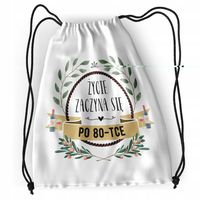 Plecak Urodziny 80 80Te Sportowy Szkolny Worek Z Nadrukiem Ze Zdjęciem