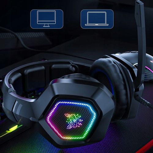 ONIKUMA K10 7.1 SŁUCHAWKI GAMINGOWE NAUSZNE PRZEWODOWE Z MIKROFONEM DO PC na Arena.pl