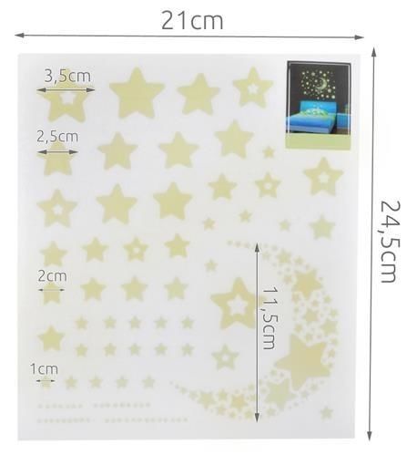 Naklejki ścienne - gwiazdy fluorescencyjne na Arena.pl