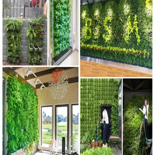 Pionowa torba 7 kieszeni do roślin wisząca filcowa sadzonek dekoracja na Arena.pl