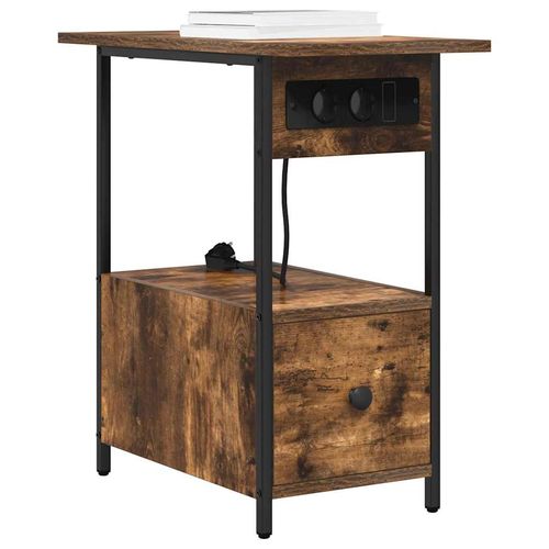 Szafka Nocna z szufladą Wędzony dąb 60 x 30 x 61 cm na Arena.pl