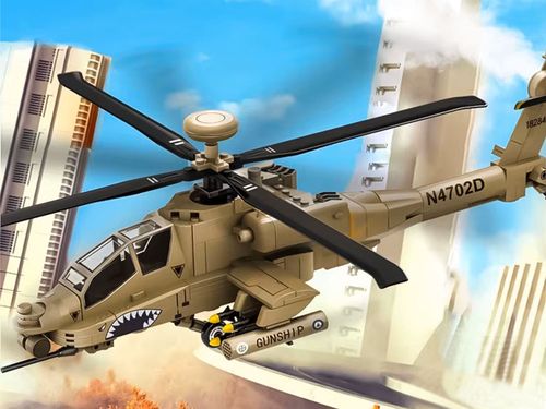 ZESTAW DLA DZIECI KLOCKI HELIKOPTER na Arena.pl