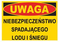 ZI-15 ZNAK  - Niebezpieczeństwo spadającego śniegu