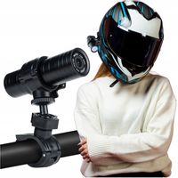 WIDEOREJESTRATOR kamera Tube NA KASK MOTOR MOTOCYKL KIEROWNICĘ+AKCESORIA