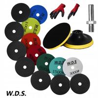 Zestaw tarcze diamentowe do szlifowania polerowaniu ceramiki WDS2212