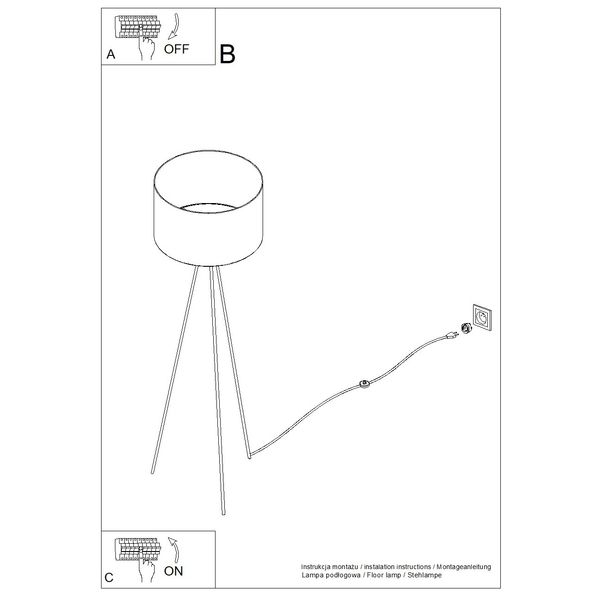 Lampa podłogowa NEVIA taupe zdjęcie 11