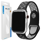 beline pasek apple watch sport silicone38/40/41mm czarno-szary black/gray