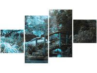 OBRAZ SECRET GARDEN MOST OGRÓD JAPONIA KOLORY