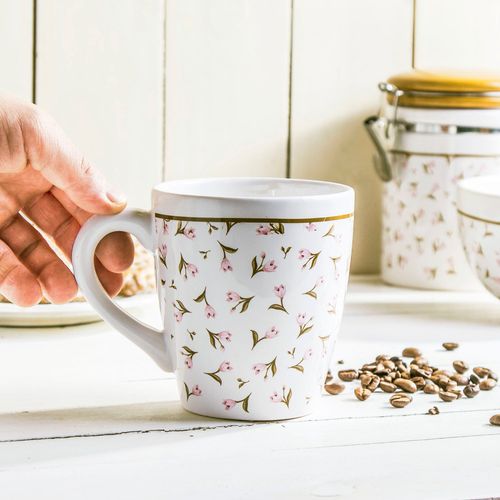 KUBEK CERAMICZNY MEADOW BIAŁY 450 ml na Arena.pl