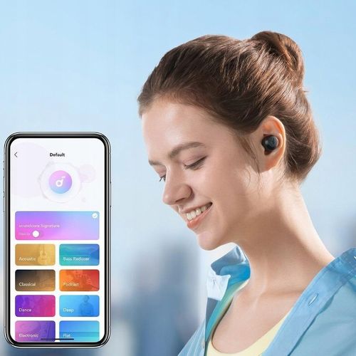 Słuchawki bezprzewodowe Soundcore R50i Bluetooth 5.3 Czarne na Arena.pl