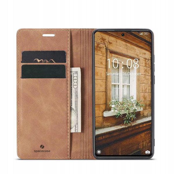 Spacecase Wallet Xiaomi 11T/11T Pro Light Brown zdjęcie 14