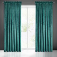 Zasłona na taśmie MELANIE 140x270 turkusowa